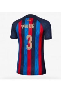 Barcelona Gerard Pique #3 Fotballdrakt Hjemme Klær Dame 2022-23 Korte ermer